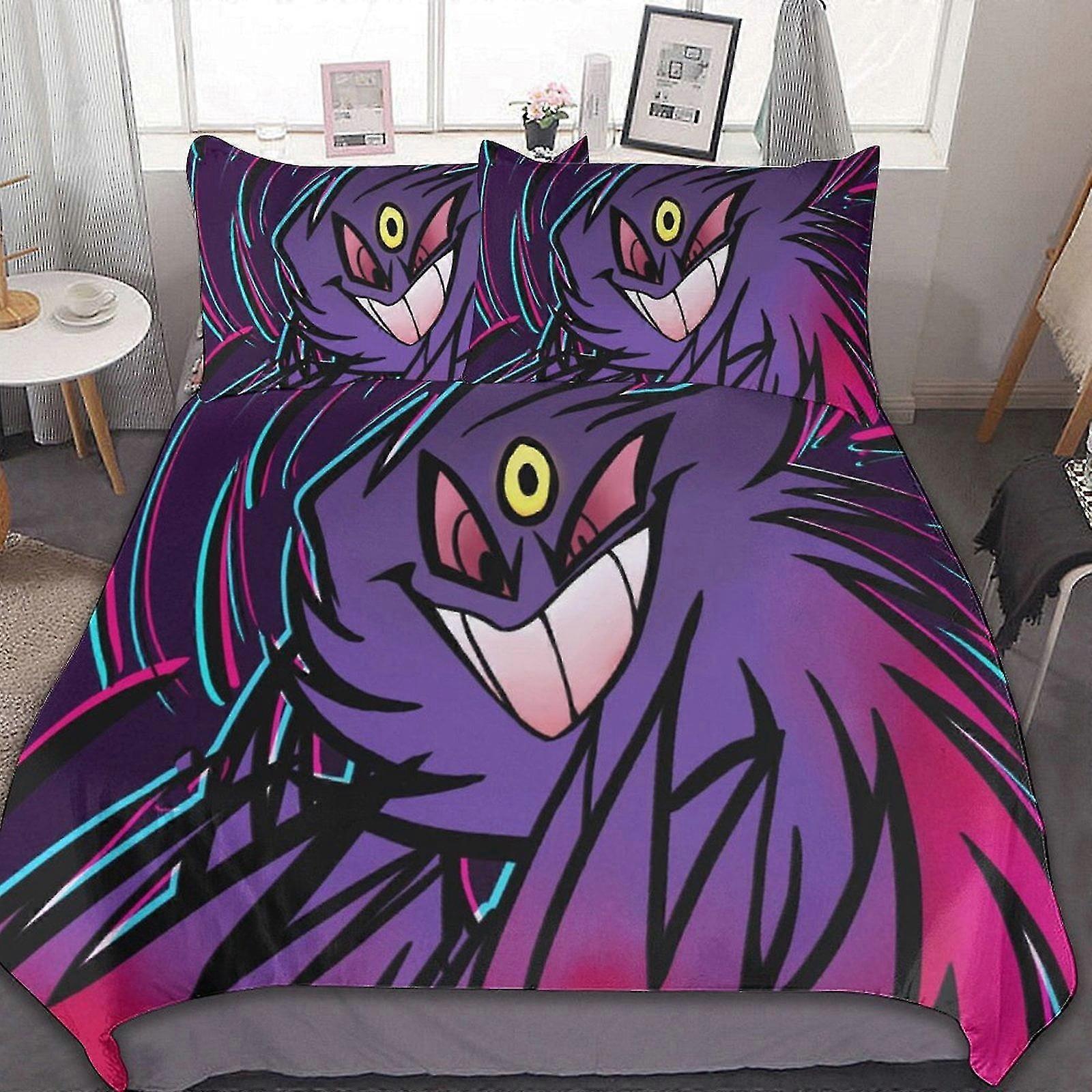 Confortável Macio 3 Peças Conjuntos de Cama Decoração Presentes de Quarto com 1 Capa de Edredão e 2 Fronhas