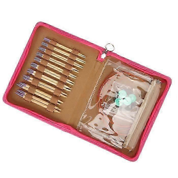 Set of 10 Pairs of Circular Knitting Needles with Handles for Various Brand Knitting Supplies and Haberdashery