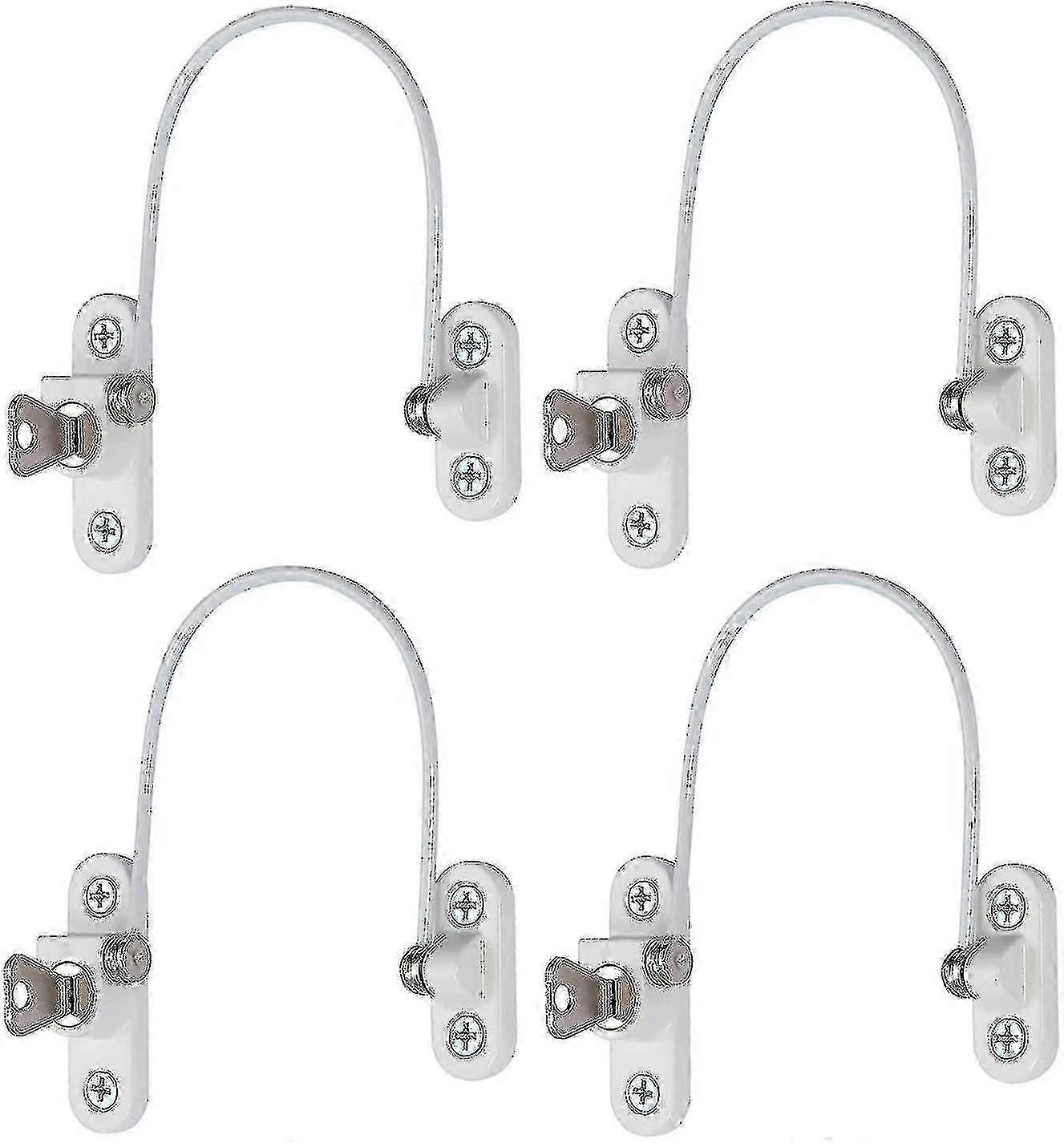4 Pcs Window Security Lock with Key