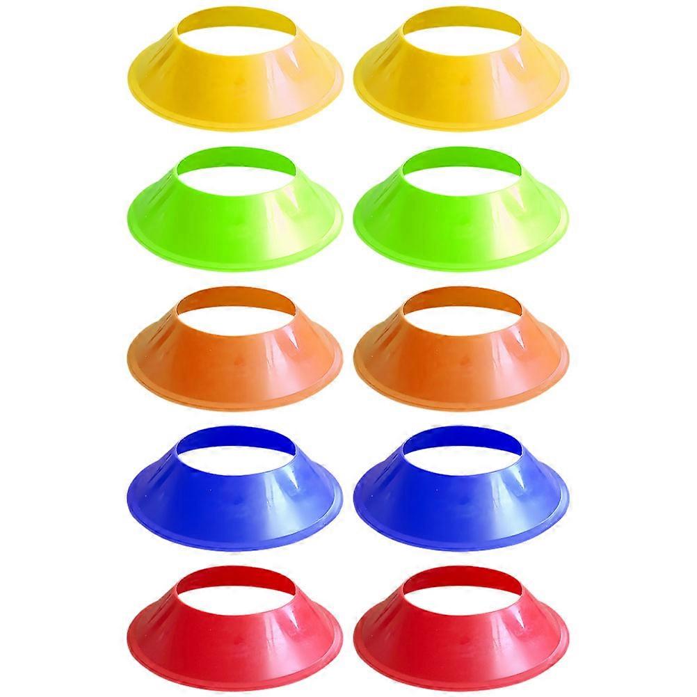 Cones Sports Multi-Function Soccer Cones Obstacle Course Setup Tennis Training 10Pcs