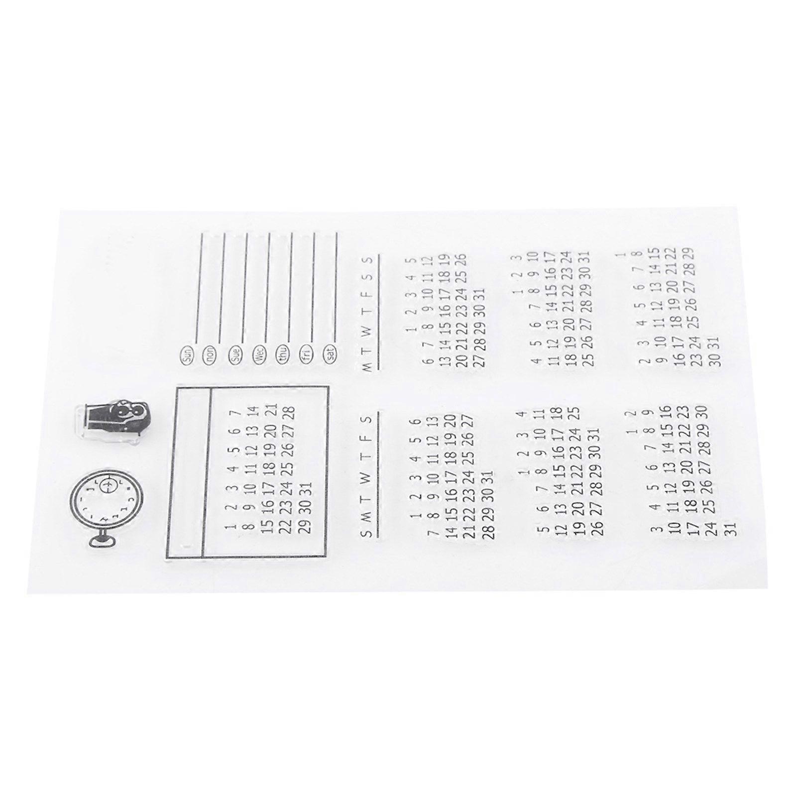 2025 Latest Model  Transparent Clear Silicone Stamp Seal for Scrapbooking