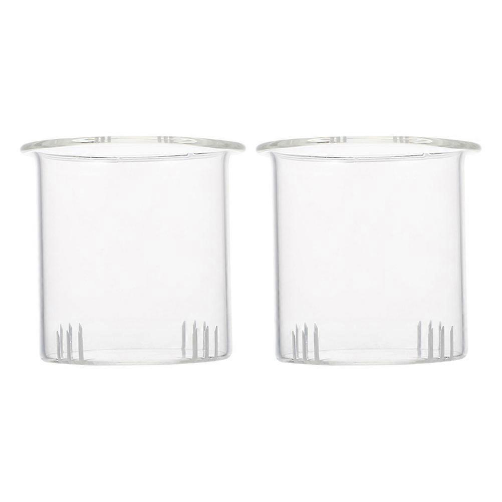 Glass Tea Infuser with Removable Fine Mesh Filter for Teapot – Easy to Clean & Portable Strainer for Loose Leaf Tea – 2 Pack