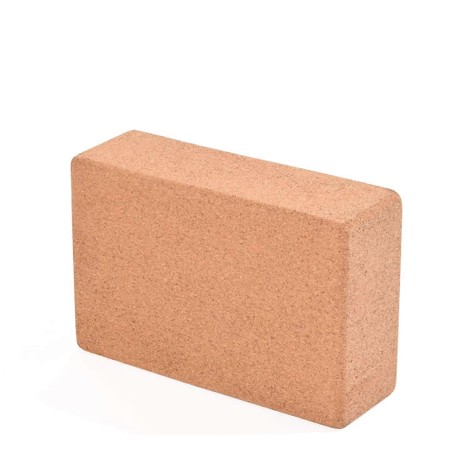 Cork Block Lotau Yoga Block for Exercise and Body Flexibility, Eco-Friendly Material, Lightweight, 9-Inch Size