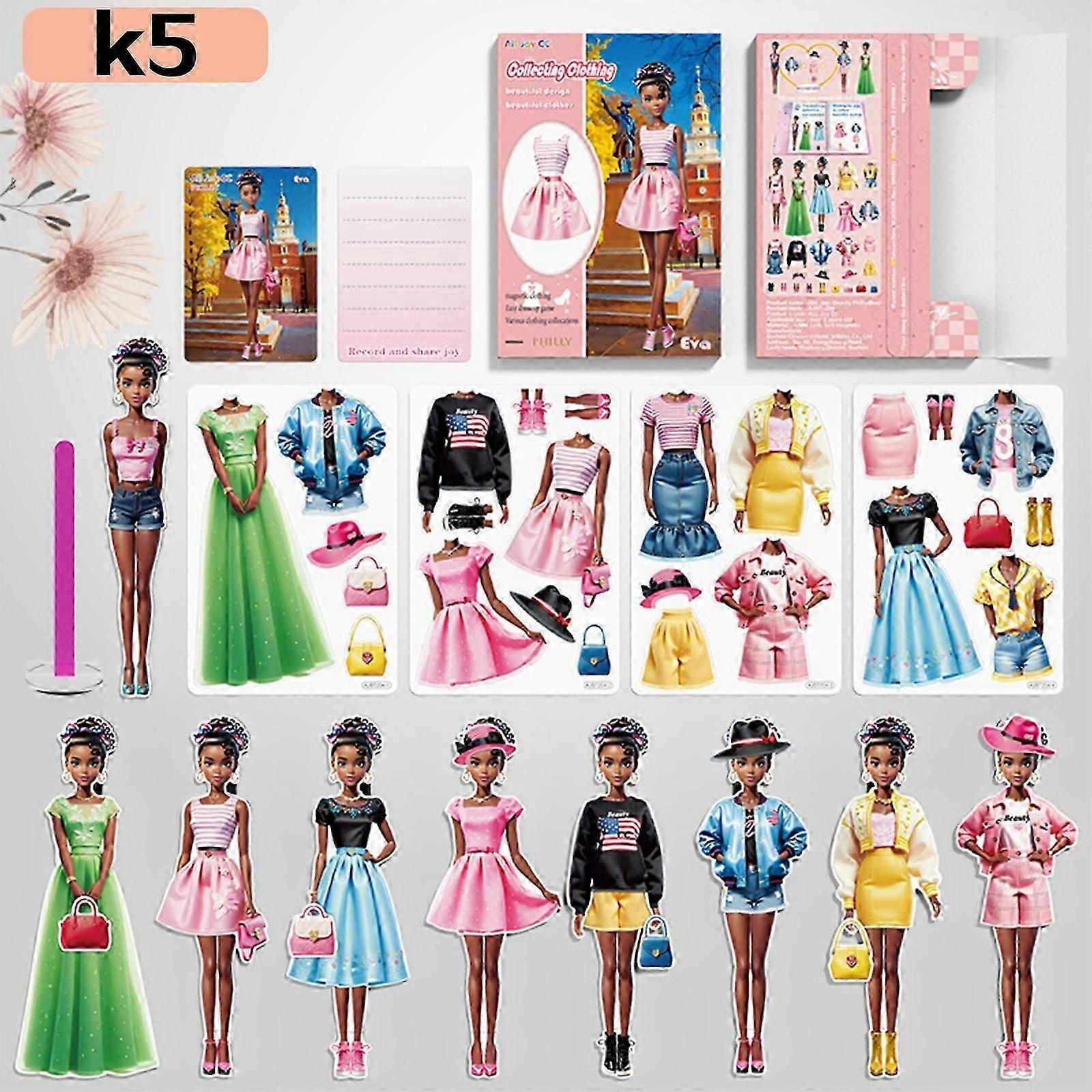 磁気プリンセスドレスアップ紙人形、磁気ドレスアップベビー、磁気ドレスアップベビーペーパードール、創造性と想像力を育む女の子のための磁気ドレスアップベビーペーパードール