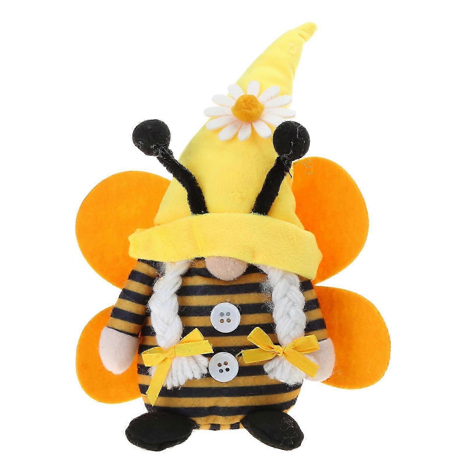 Bee dwarf striped dwarf with wings tiered tray decoration elf ornaments