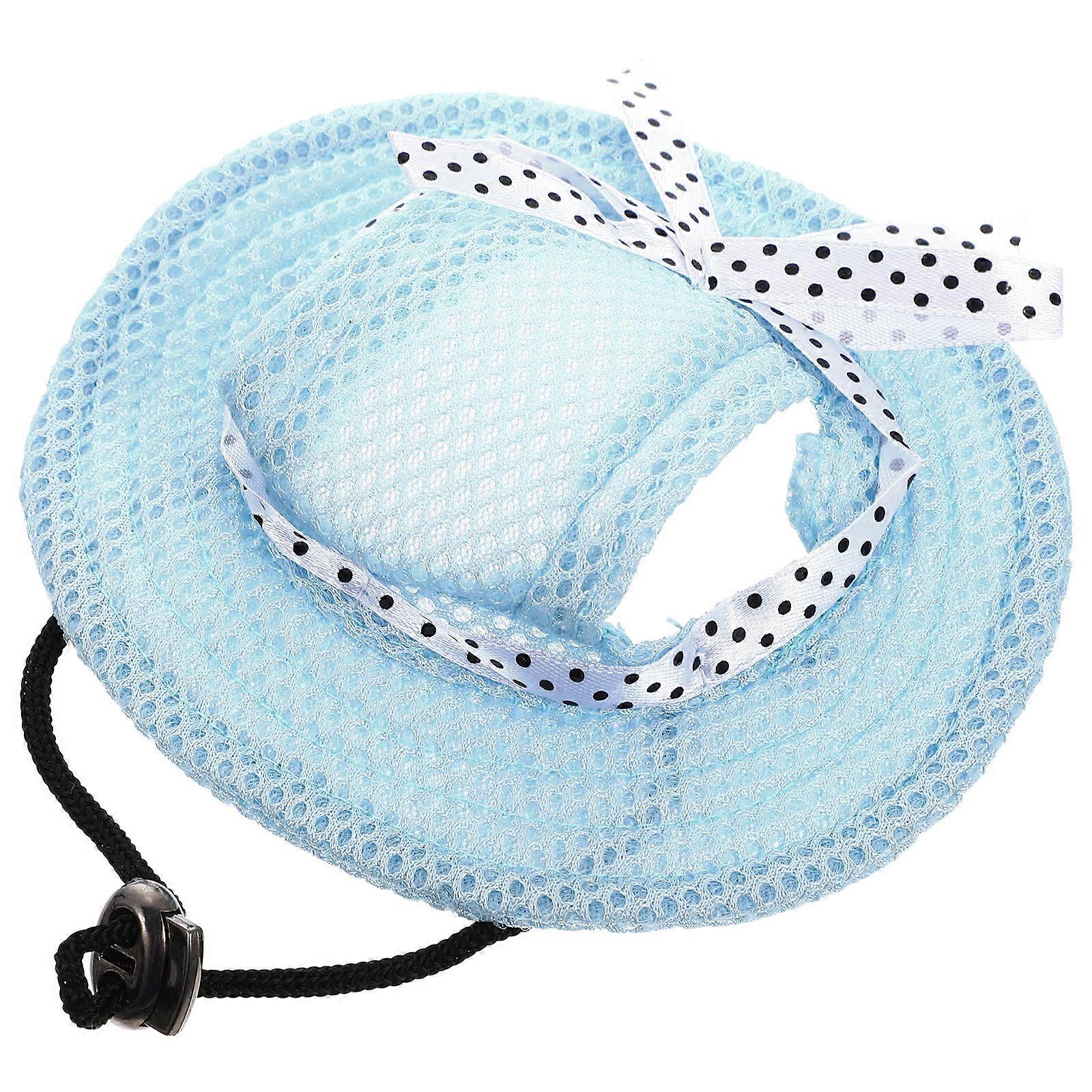 مهدئ أغطية الرأس البيسبول الأليفة قبعة الرياضة الأنشطة في الهواء الطلق شبكة زرقاء حماية من أشعة الشمس تنفس مريحة 1 قطعة