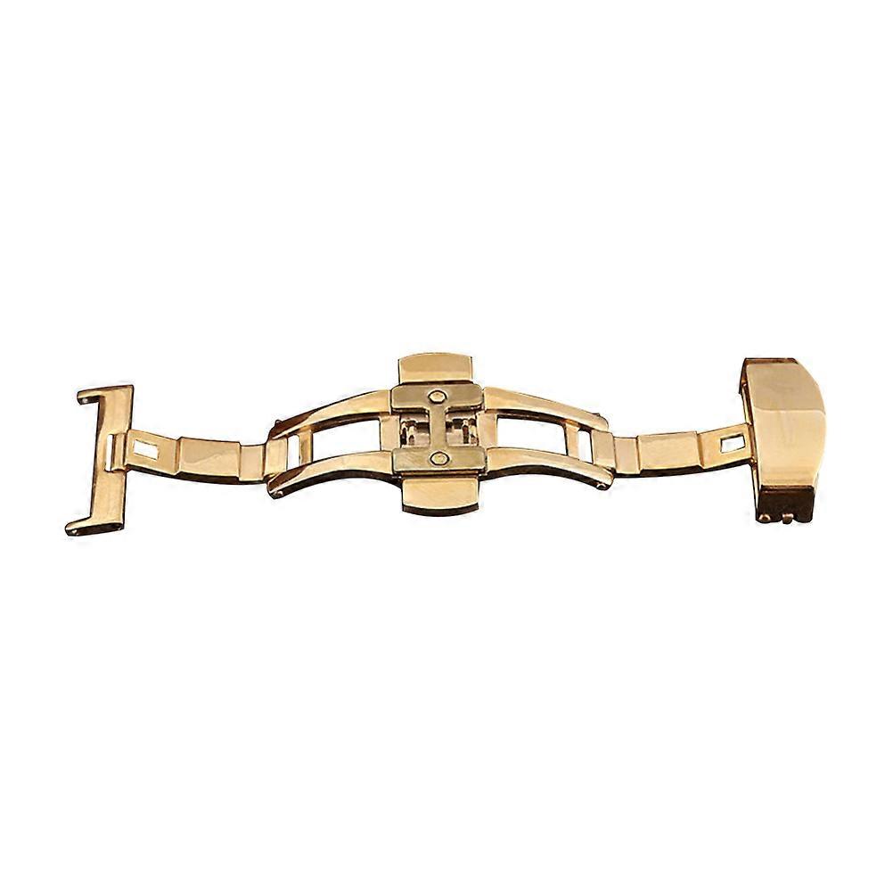 Double Pressed Automatic Watch Buckle Fasten Push Button Deployment Clasp 20mm