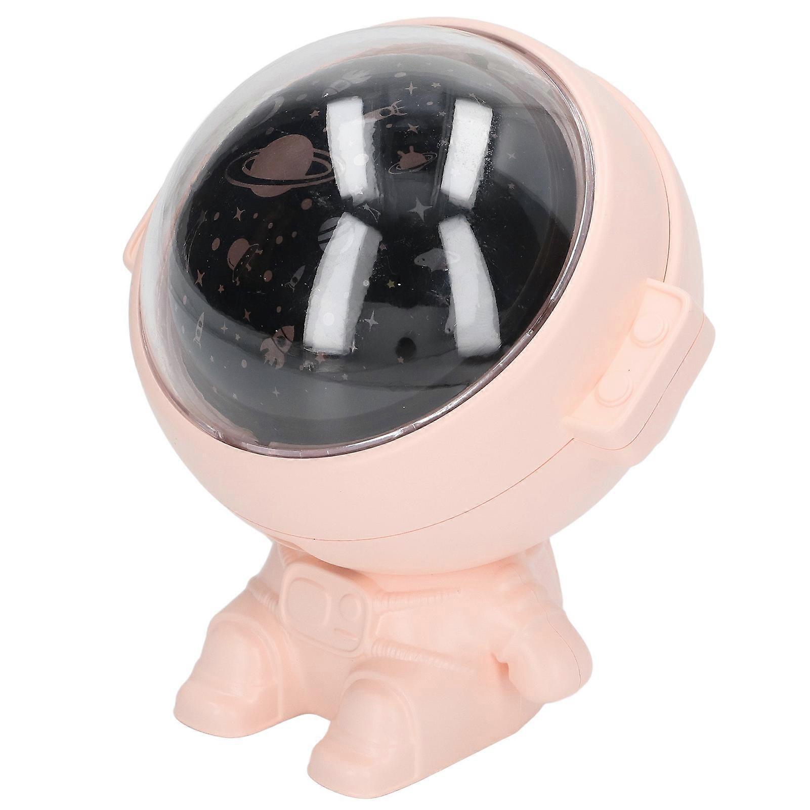 Astronaut Projector Star Light Rotatable USB Charging Astronaut Projector Star Light with Music Function 5V 1A Pink 