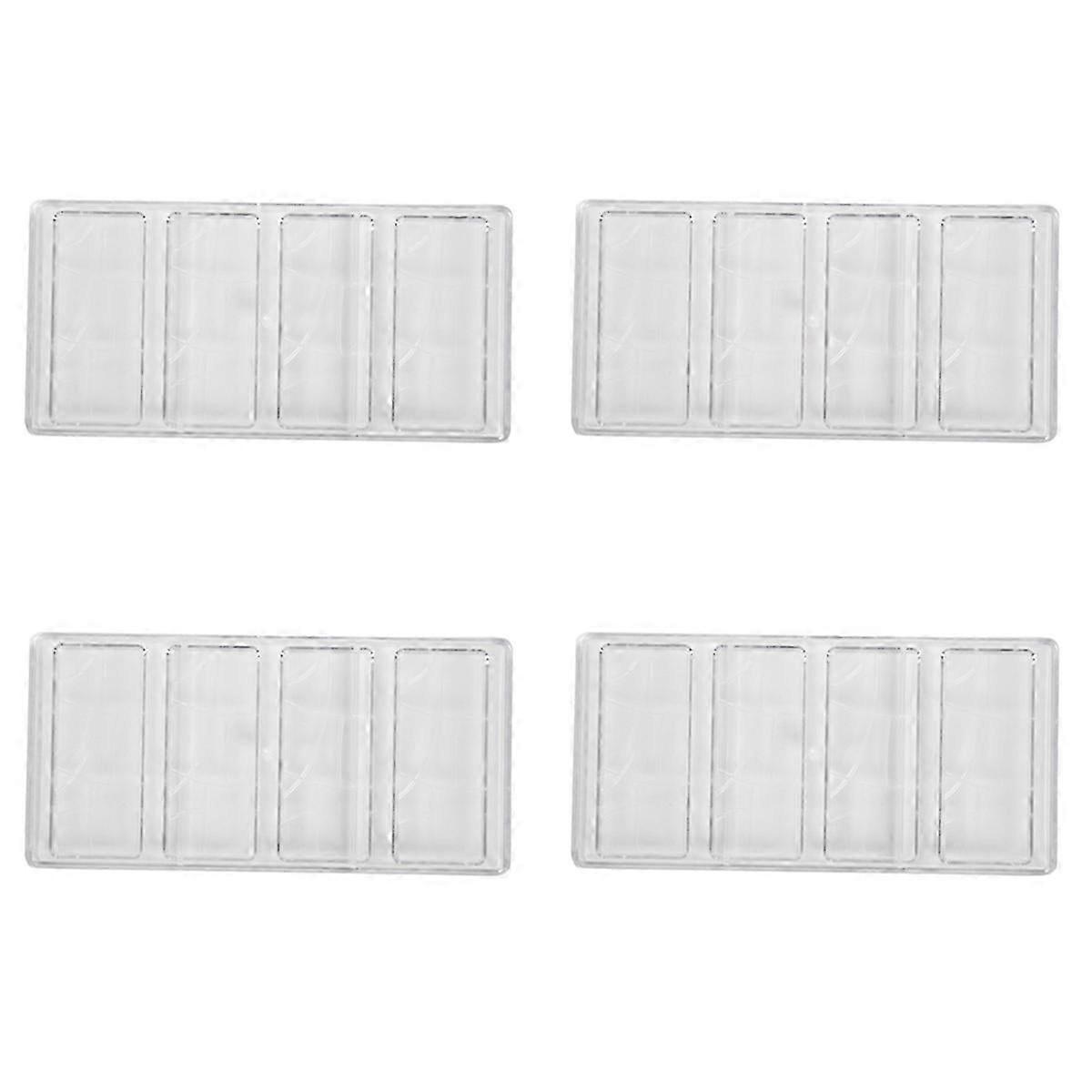 4X Candy Bar Chocolate Mold Baking Candy Stock Cake Decorating Tool Transparent