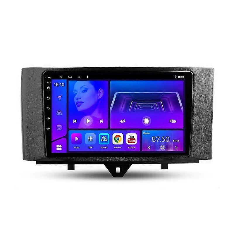 2 Din For Smart Fortwo 2 2010 - 2015 4G 8-core WIFI Android Auto Car Radio Player Stereo Tesla Vetical Screen 9 Car Multimedia Video Player GPS Naviga