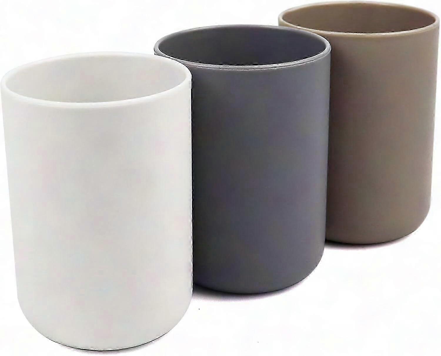 Smooth Porcelain Bathroom Accessory Set - Multi-Purpose Cups with Sleek Finish
