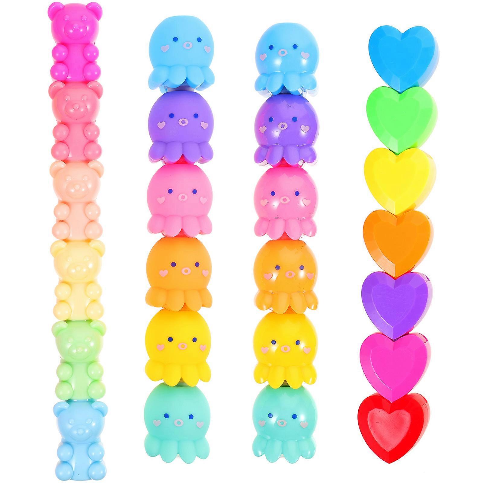 Cute Highlighter Kawaii Writing Highlighters Assorted Color 25Pcs For Children