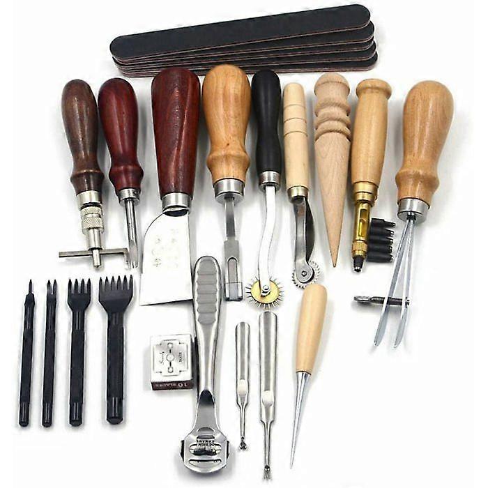 18Pcs DIY Leather Tool Set Hand Sewing Kit