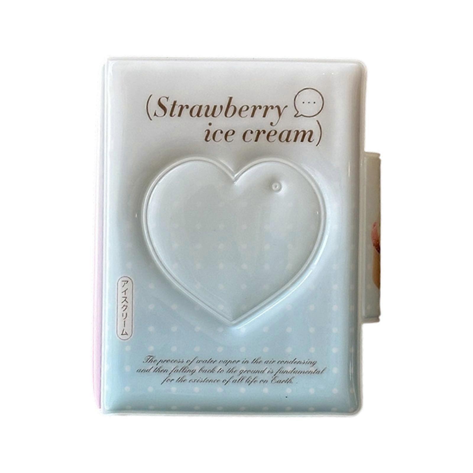 אופנתי 3 אינץ מיני אלבום תמונות קריקטורה דפוס מחזיקי כרטיסים עם 32 כיס אליל צילום כרטיס קלסר ספר למתנה גלידת תות