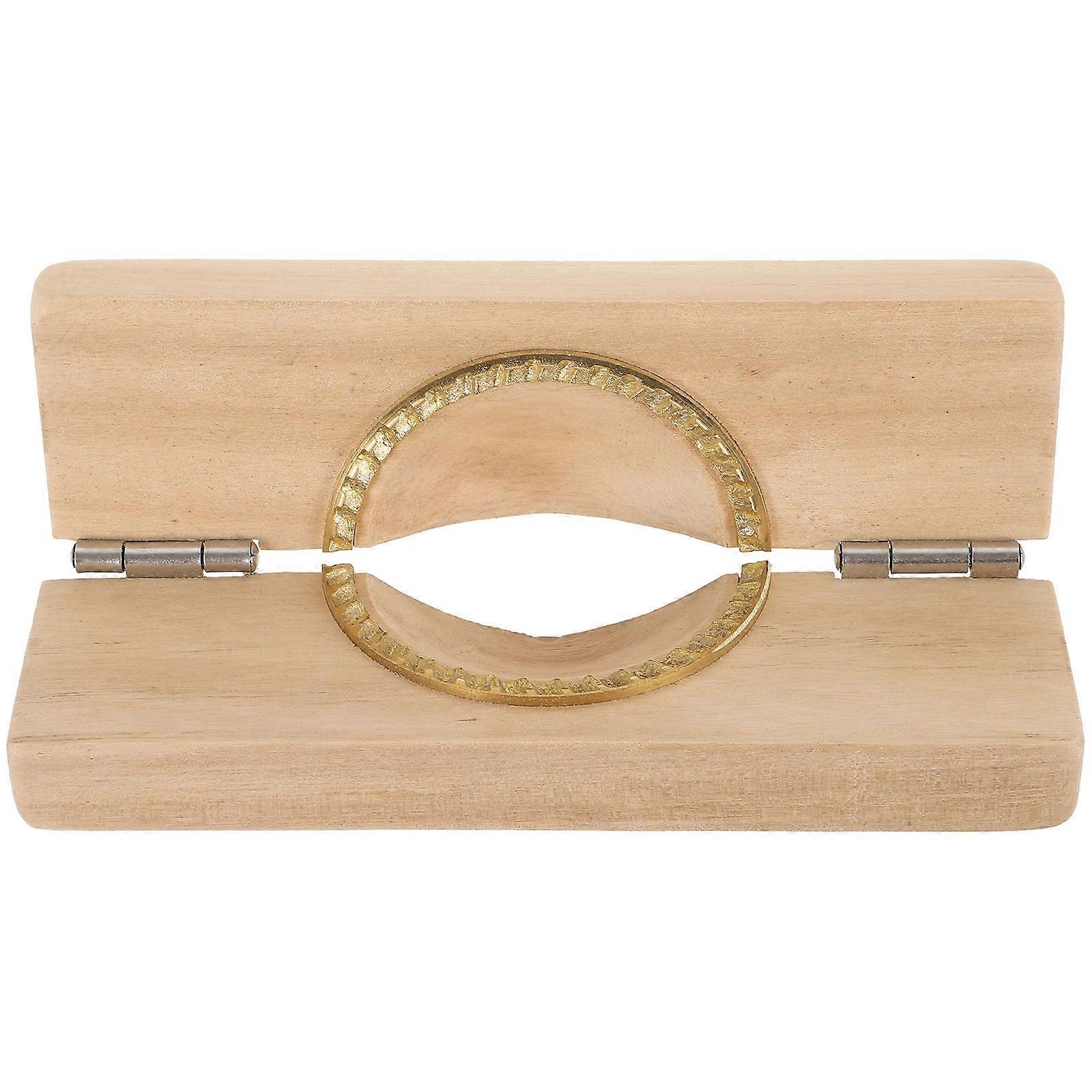 Metal Dumpling Press Mold Orange for Home Use Easy Cleanup