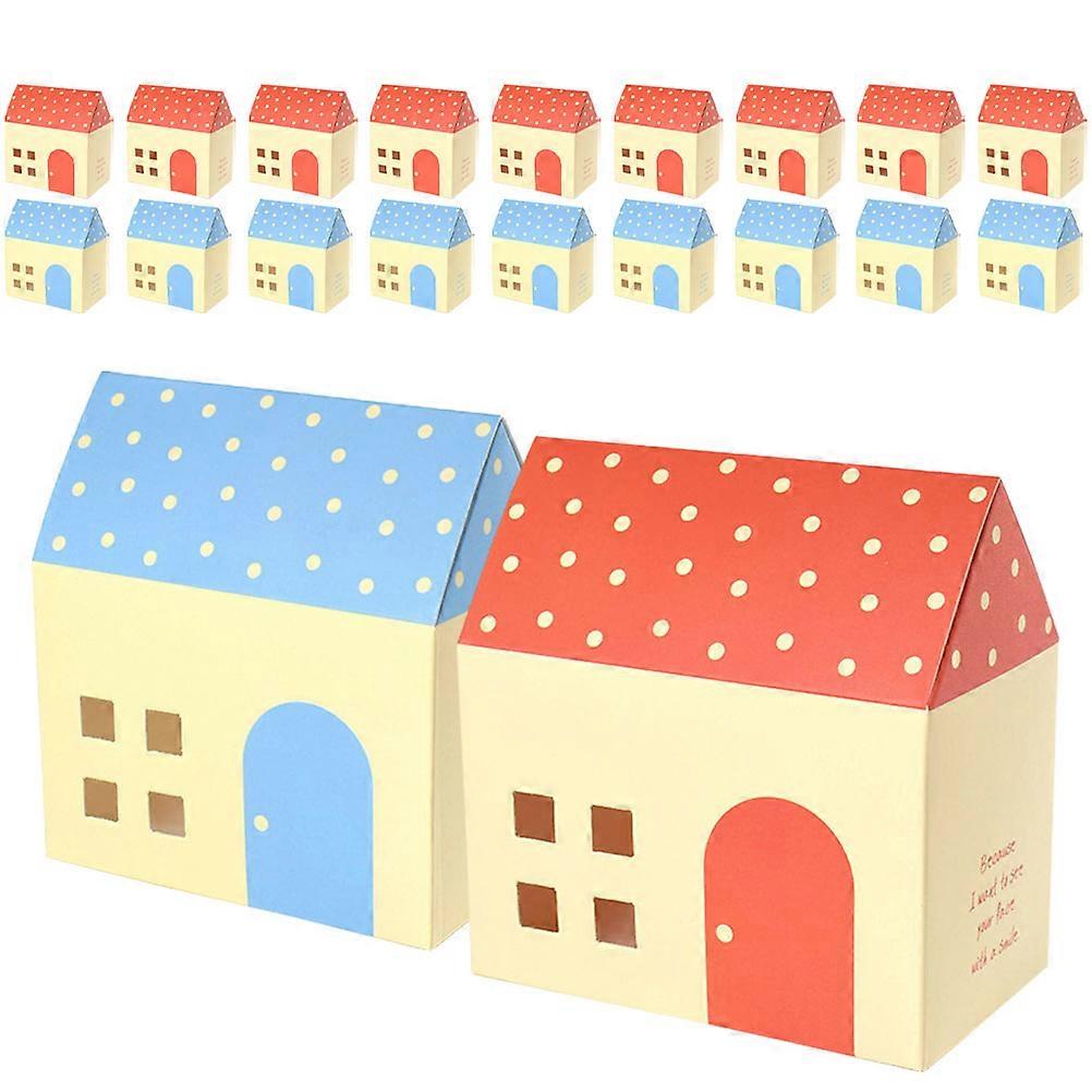 Decorative Candy Boxes Festival Shaped Paper Chocolate Cases 11.00X11.00X6.50CM Storage 20Pcs