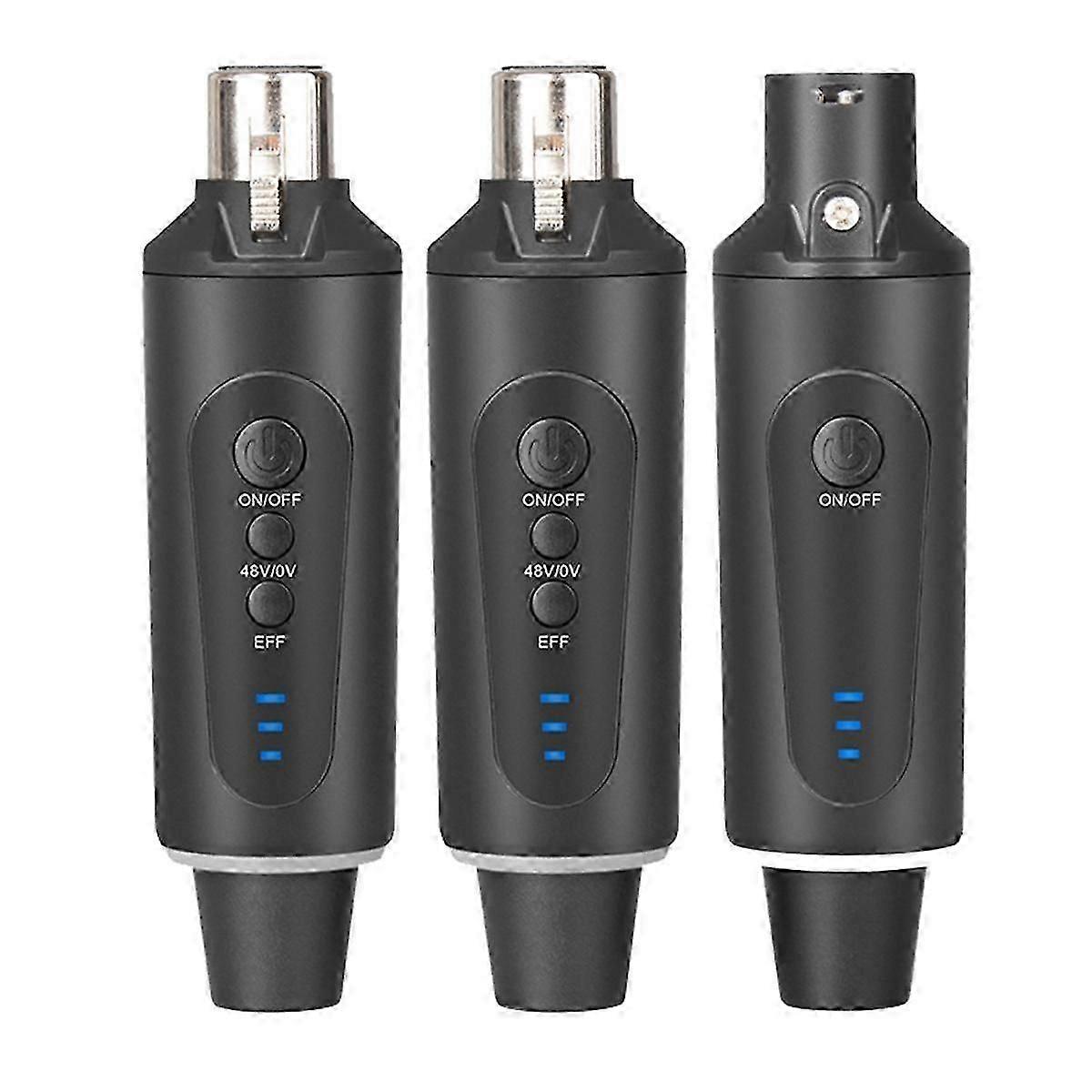 Wireless Microphone System Wireless Transmitter Receiver XLR Mic Converter Adapter Automatic Microphone for Condenser