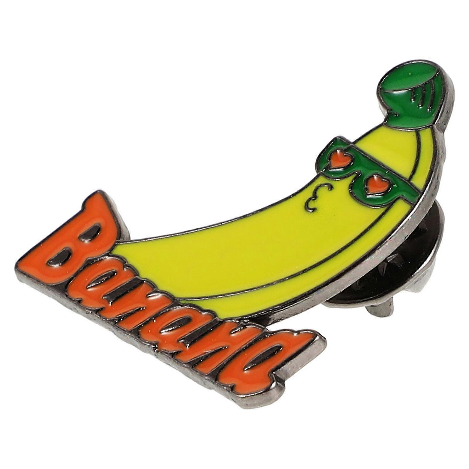 Cute Banana Enamel Pin for Women – Lightweight Durable Brooch for Backpacks, Jackets, Hats, and Shirts – Kawaii Fruit Accessory for Thanksgiving and