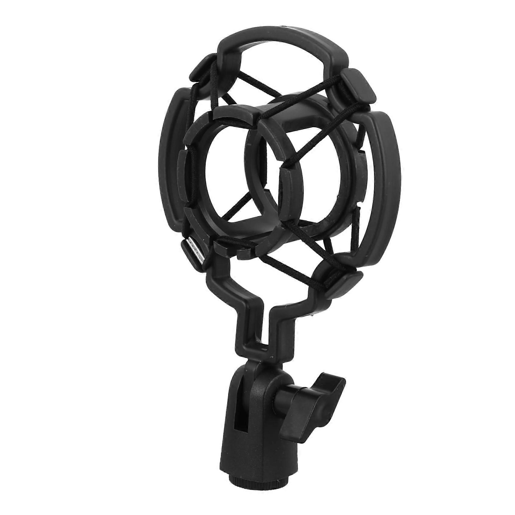 Microphone Shock Mount Durable Plastic For Streaming Universal Fit Easy To Secure And Adjust