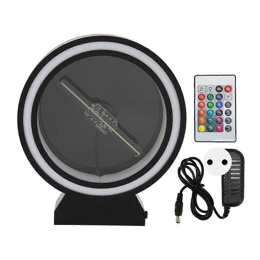 3D Holographic Fan with WiFi and Memory Card Support, 2000x128 Resolution, Round Protective Cover, 100-240V EU Plug