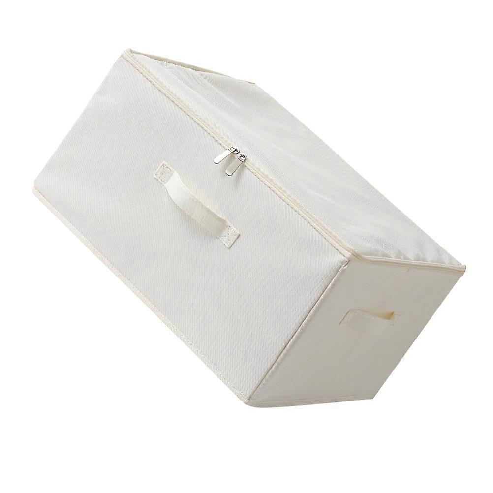 Collapsible Fabric Storage Box For Moving Mold Prevention 38X26X15CM Zipper Closure 1Pcs