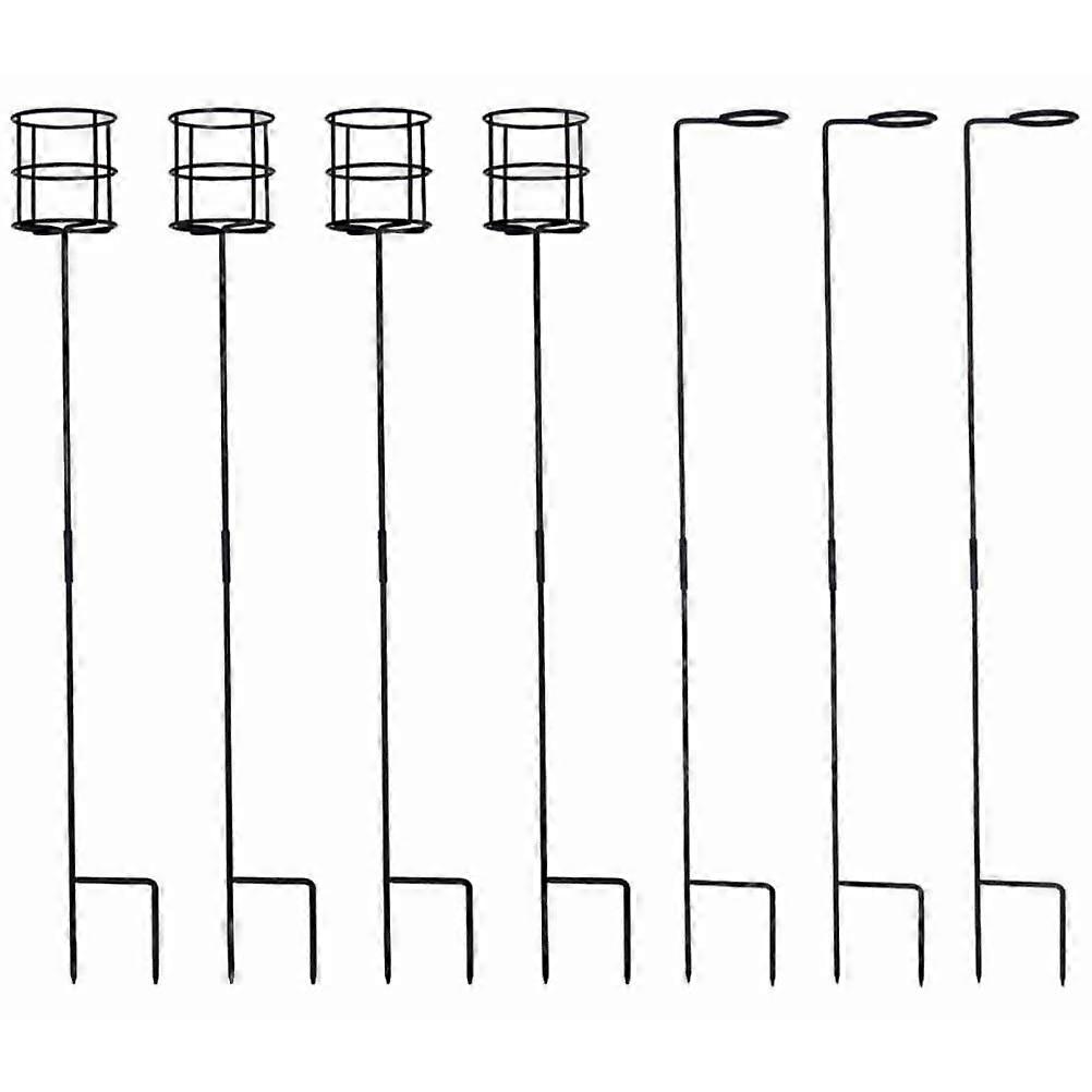 Household Cup Storage Rack 7 Pcs Elegant Beverage Holder For Outdoor Events Camping And Concerts Details In Brown