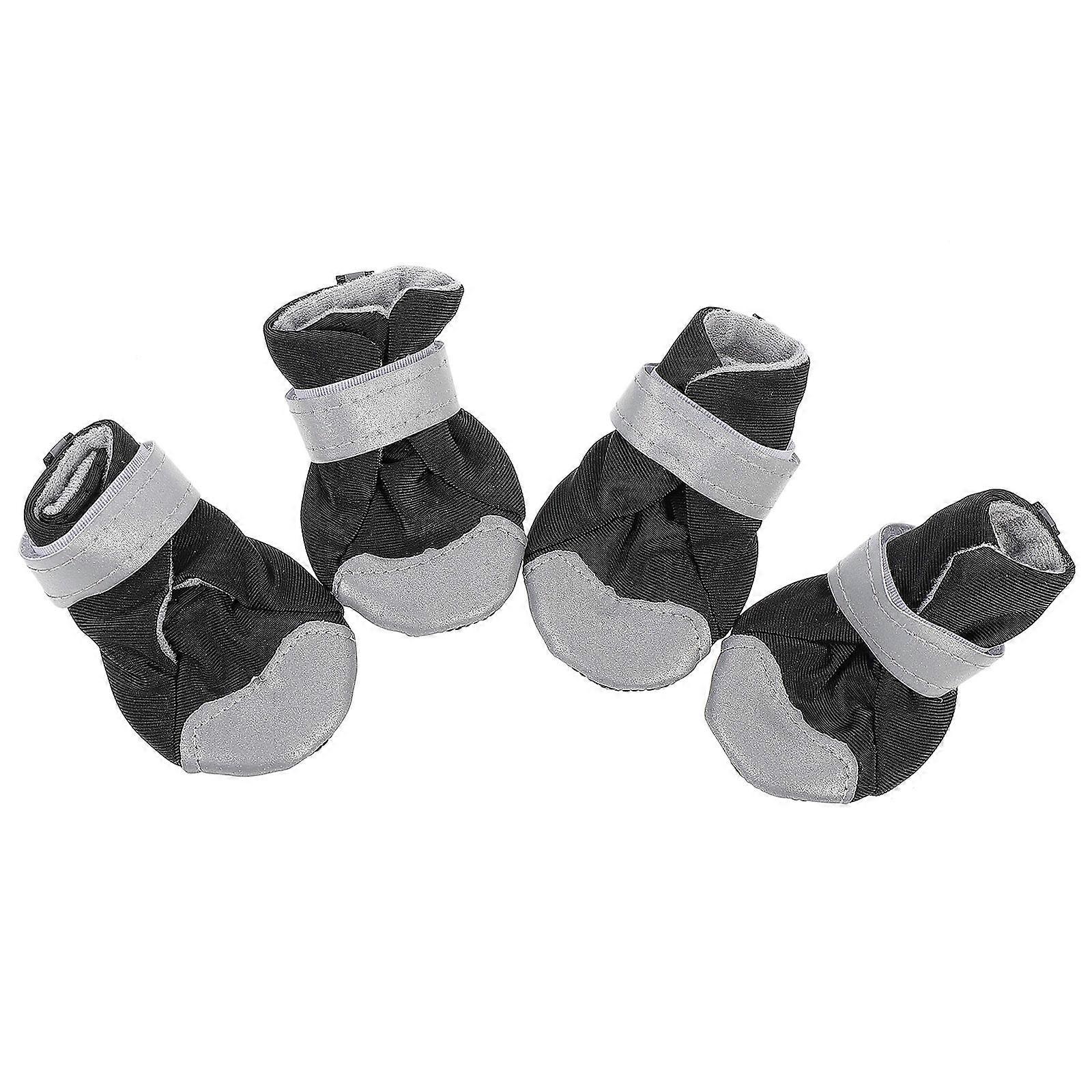 Pet Adjustable Boots 4Pcs Anti-skid Dog Paw Protector Suitable For Small Dog Breeds And Puppies