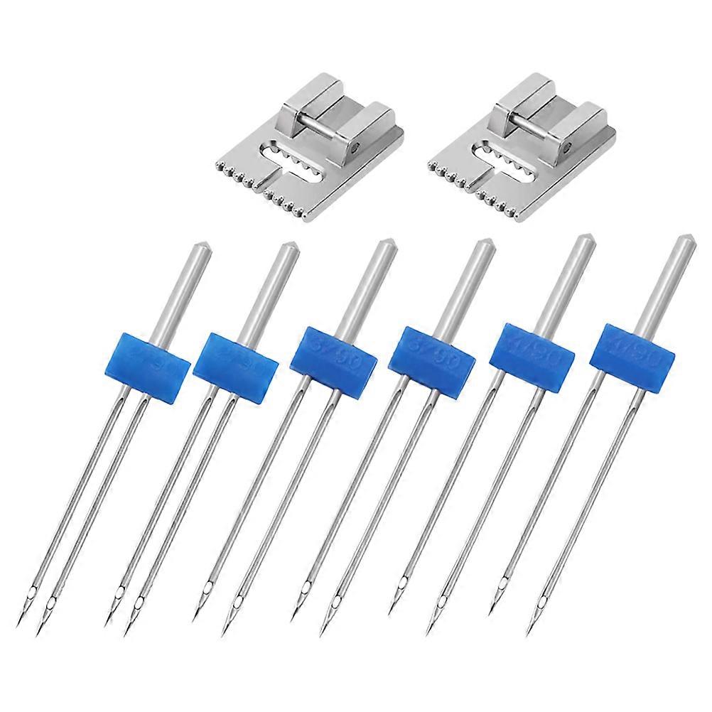 1 Set Sewing Machine Needle Seam Sewing Machine Accessories Needles Quilting Double Stitch Twin Iron