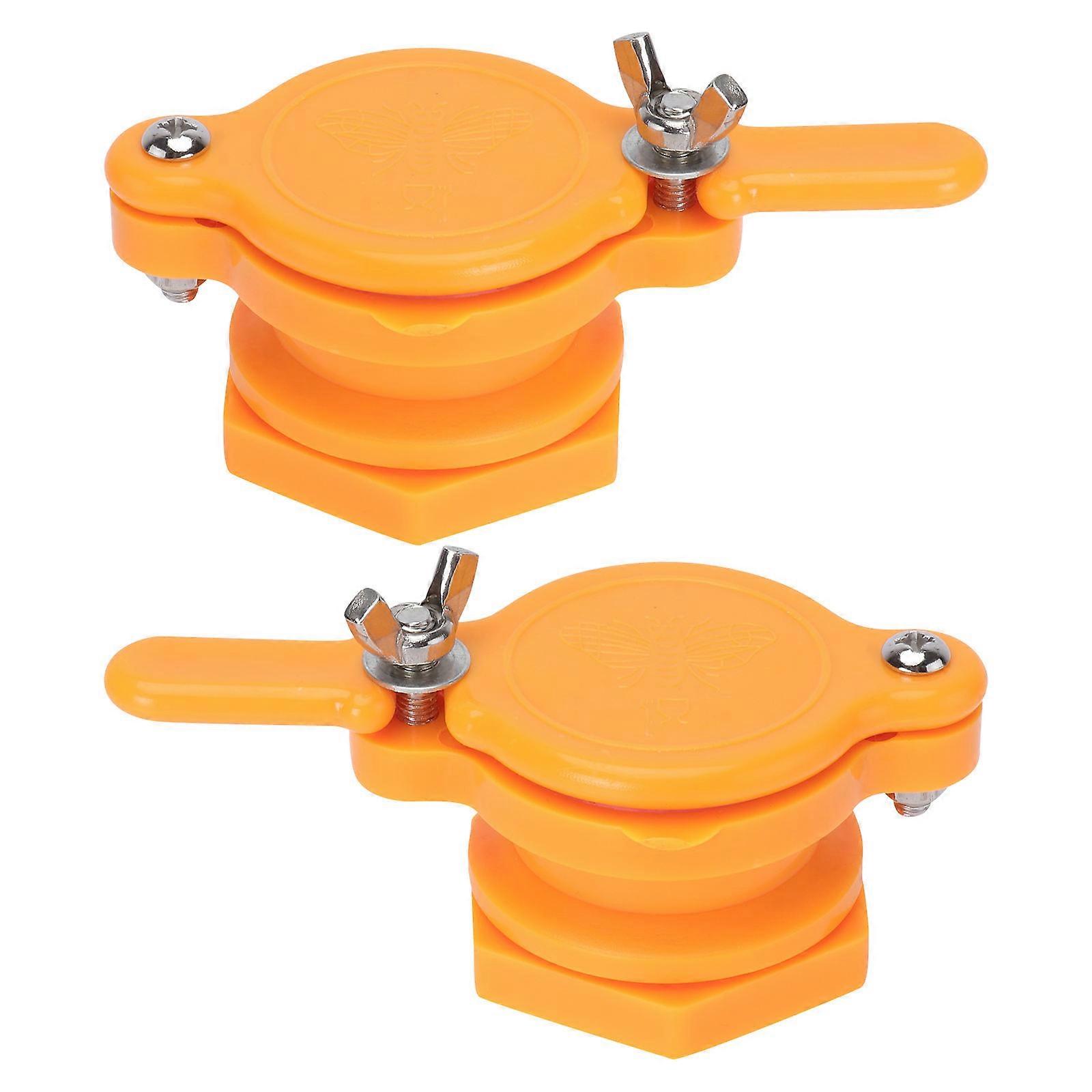 Honey Extraction Tool 2 Set Beekeeper Equipment Tap With Long Handle For Honey Extraction 12.00X5.00X4.50cm Yellow Sealing Well Performance