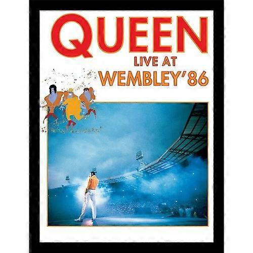 Queen Live At Wembley 86 Framed Poster