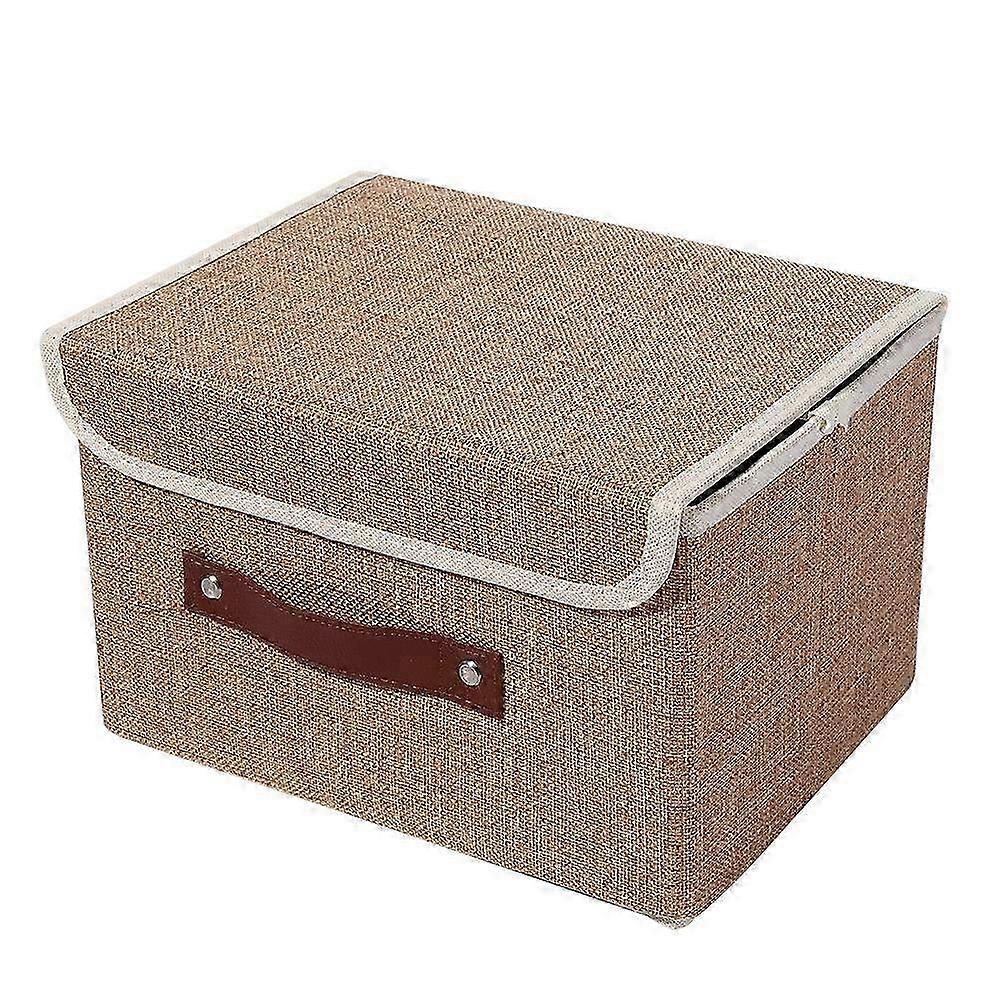 Home Organizer Storage Box Case for Clothes, Sheets, Socks & Toys - Stylish Brown Storage Solution for Space Saving