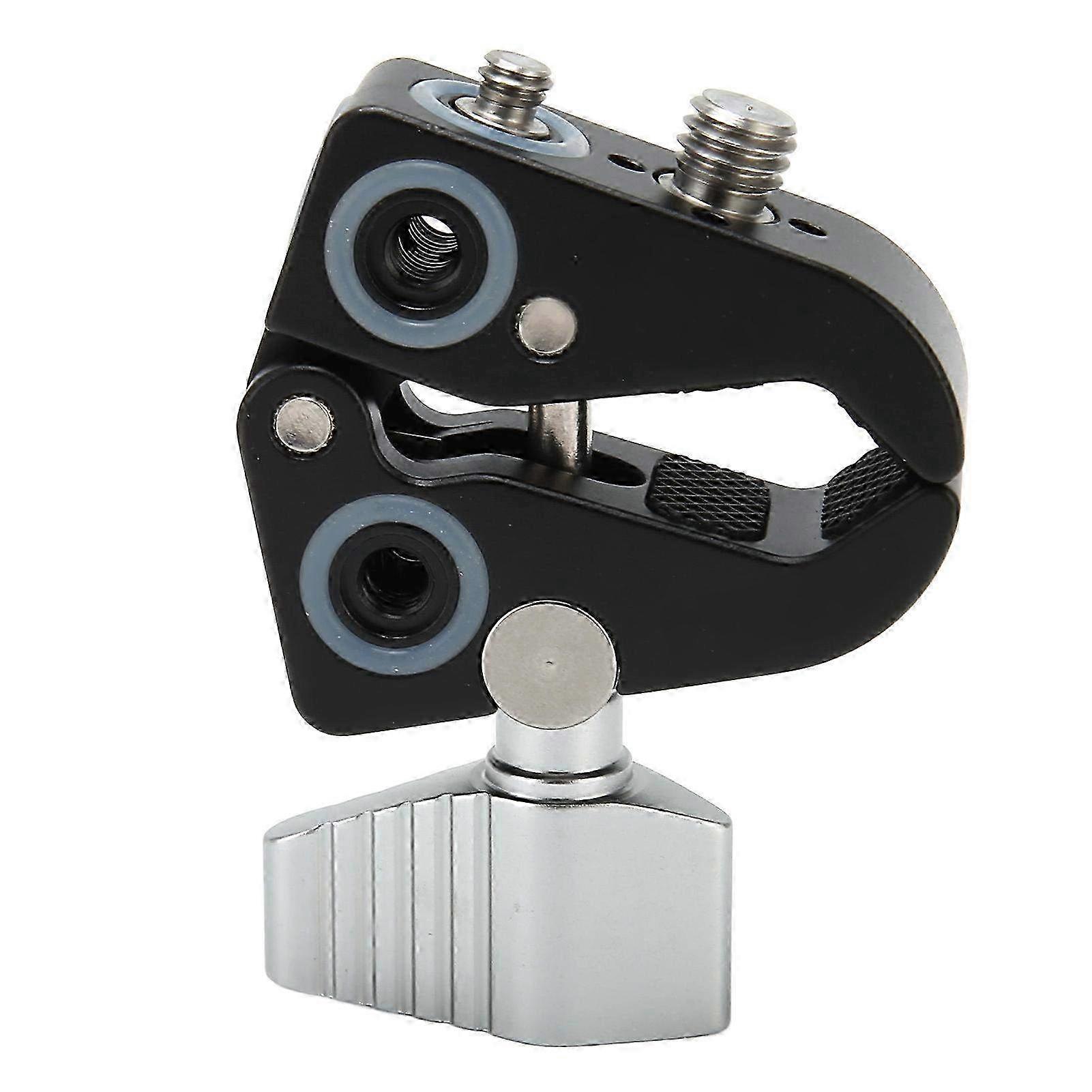 Super Camera Clamp Mount with 1/4 and 3/8 Thread - Versatile C-Clamp for Mini Ball Head Adapter & DSLR Camera Accessories