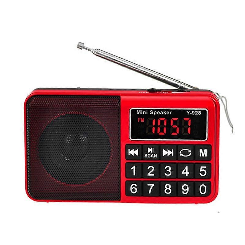 Y-928 FM Radio LED Display MP3 Support TF Card U Disk