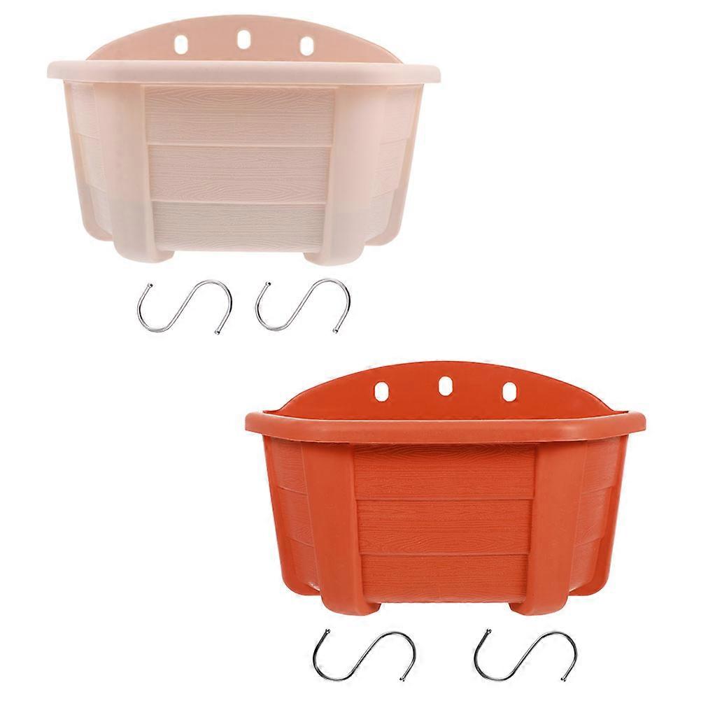 Outdoor hanging planters, high-grade material with simple style for home gardening