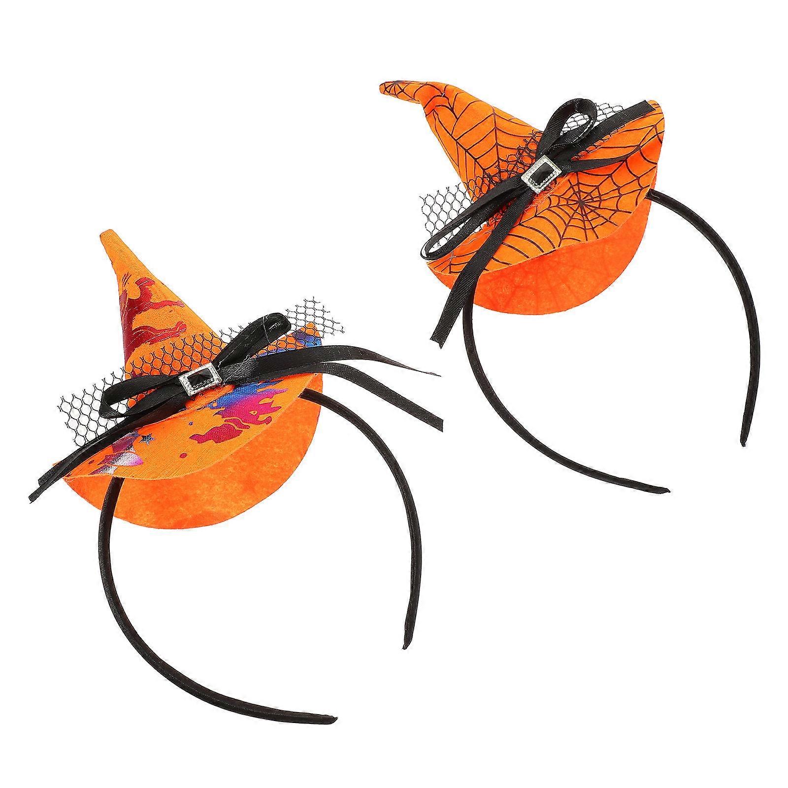 Witch Style Headband Cosplay Accessory for Halloween Party Assorted 2Pcs