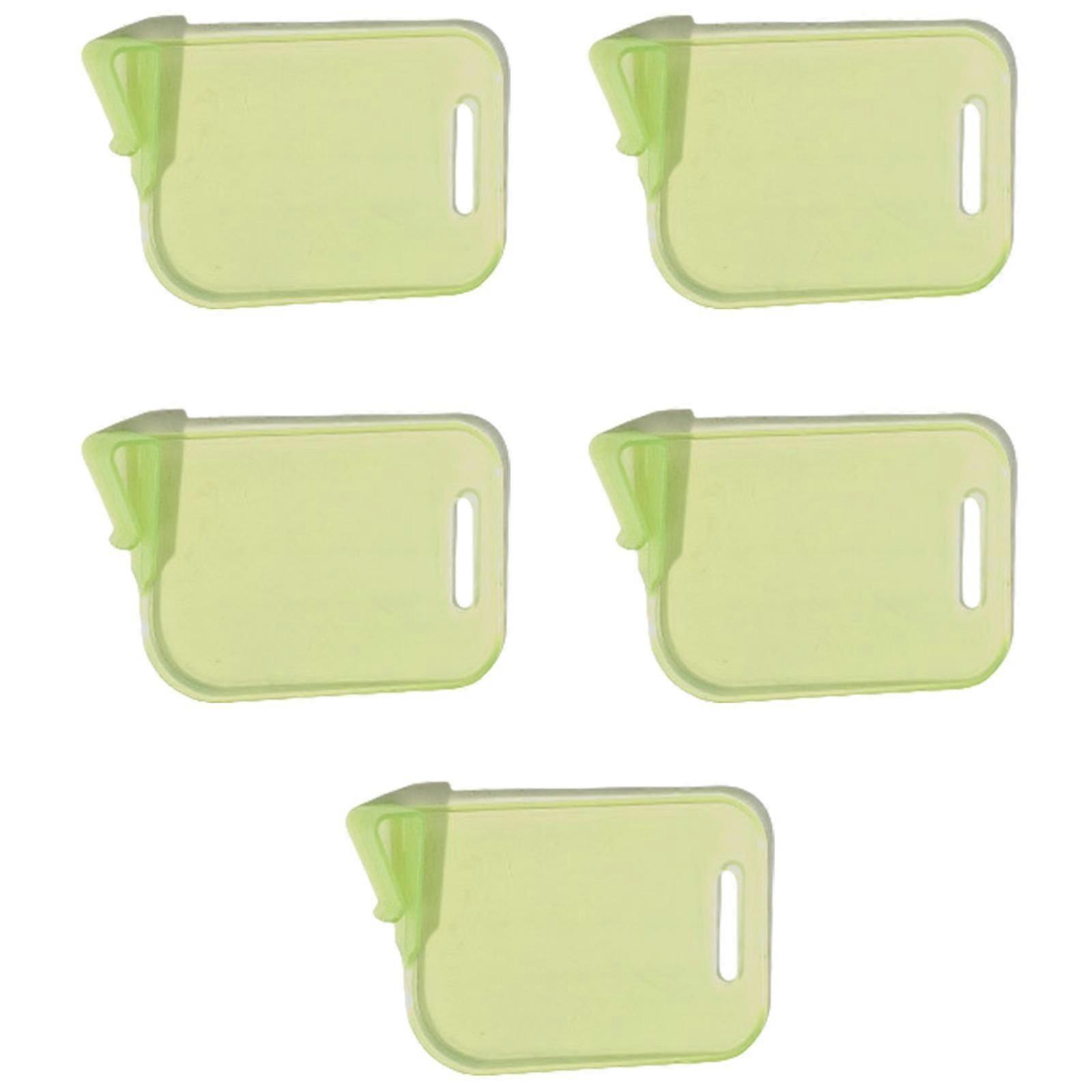 5Pcs Plastic Trading Card Box Baffle Clip Card Storage Partition Board Card Box Divider Clapboard Easy to Install Yellow