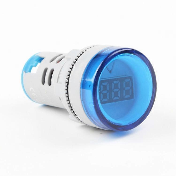 AD16-22DSV Mini Digital Display 60-500V General Indicator AC Voltmeter, Open Hole: 22mm 60-500V Blue