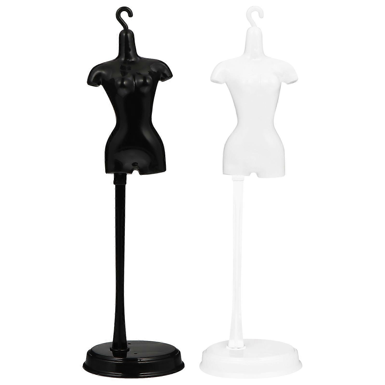 Assorted Color Mini Dress Form Mannequin Stand Accessories for Children's Room 2Set