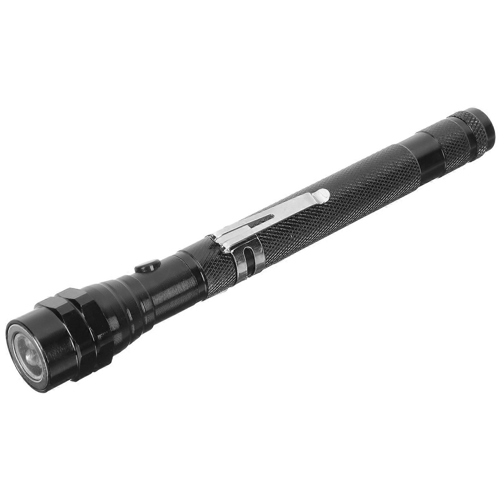 Extendable Magnet Pickup Tool 360° Rotation Ideal For Home Use And Auto .5x2cm Black LED Lighting 1Pack