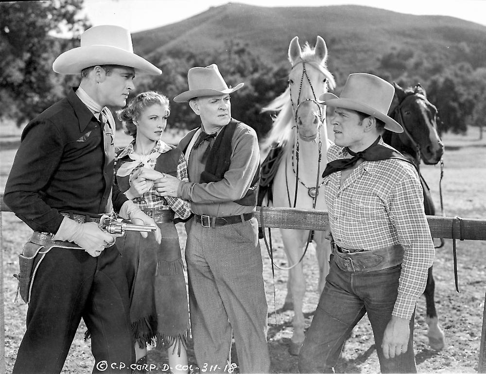 A scene from Texas Stampede Poster