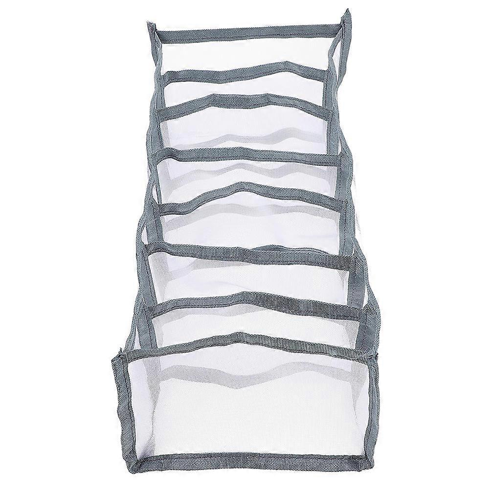 Multi-Grid Pants Organizer Household 36X25X20CM Grey Clothes Storage Solution 1Set