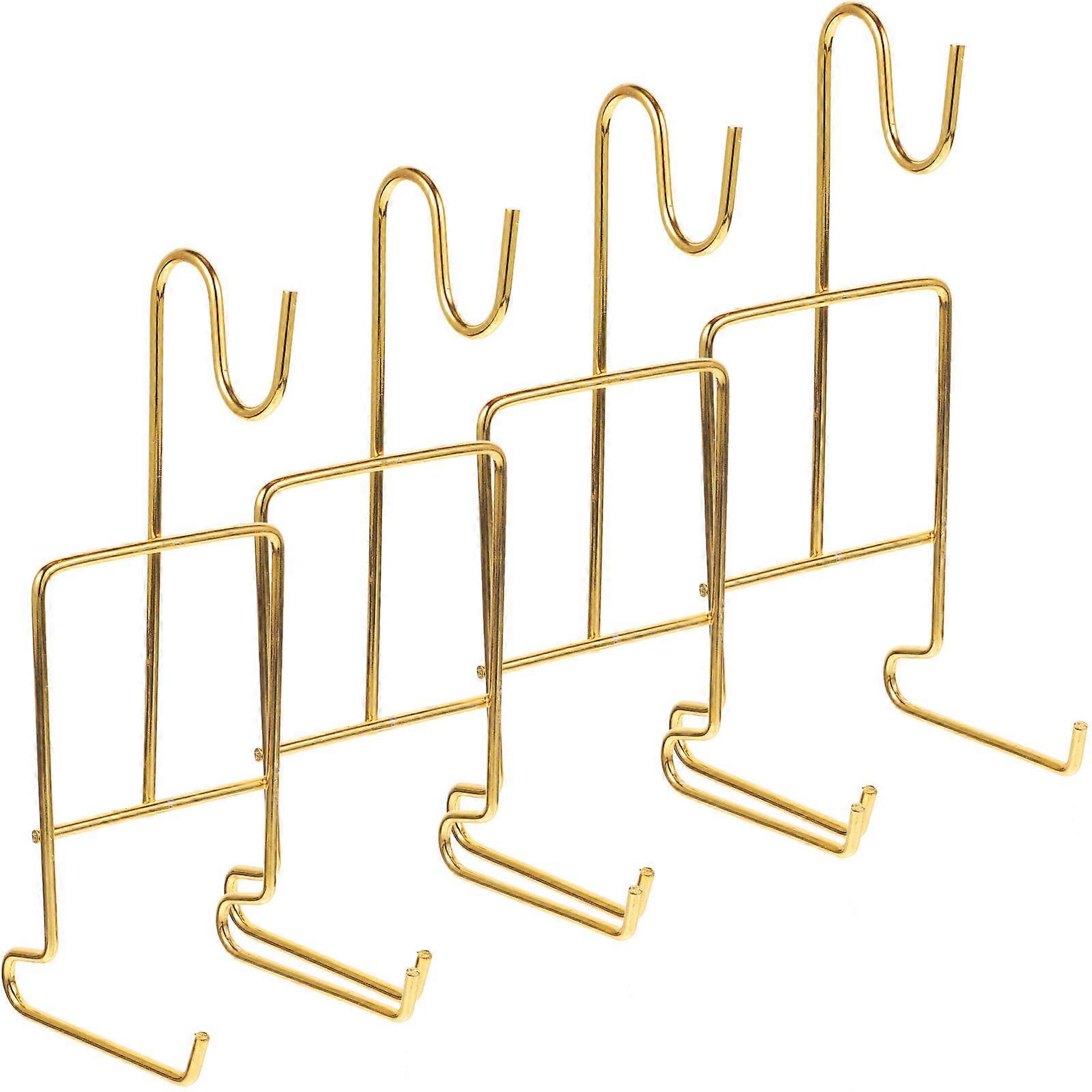 Mug Drainer 4Pcs Kitchen Sink Draining Rack Practical Storage For Daily Use In Stylish Golden Color