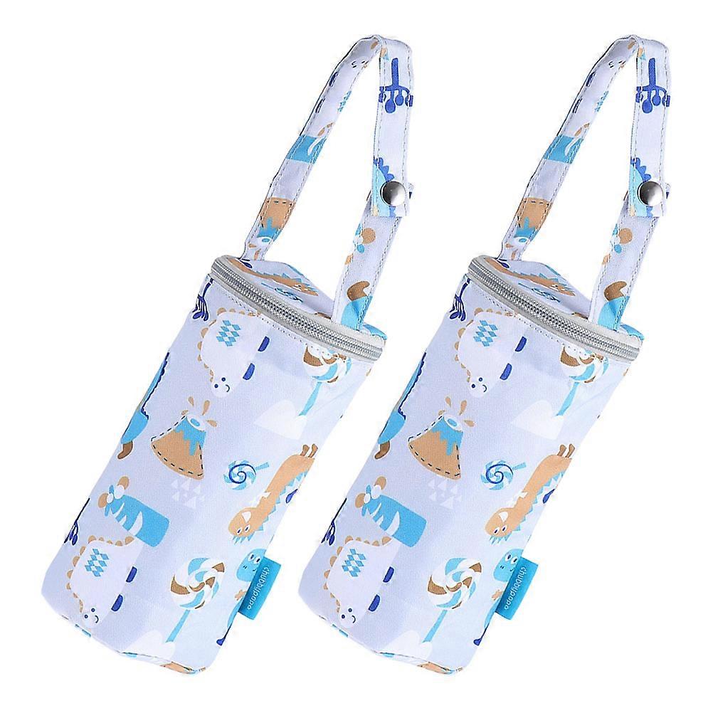 Climate Controlled Breastmilk For Stroller 2Pcs Grey Storage Solution For Parents And