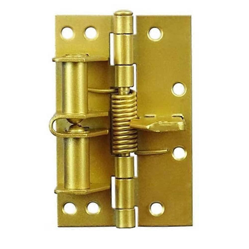 Automatic cabinet door closing hinges for wardrobes, multifunctional removable spring hinges with positioning function, gold.