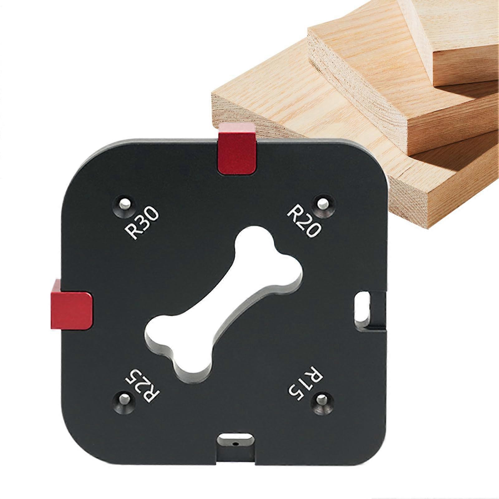 Round Corner Template Aluminium Radius Jig For Table And Chair Edge Shaping 5.04 x 5.04 x 0.67 Inches Lightweight