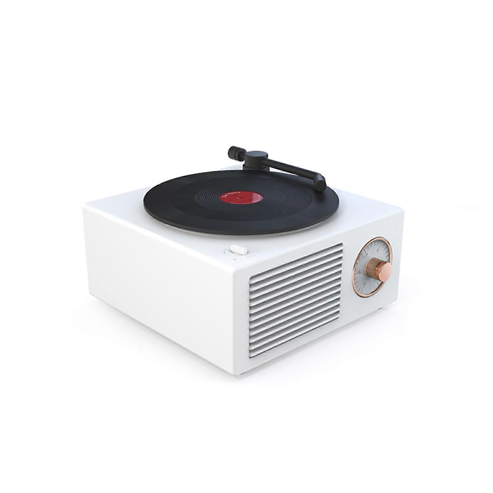 Retro Bluetooth Record Player Speaker: Vintage Design, Powerful Sound, Multi-Functionality