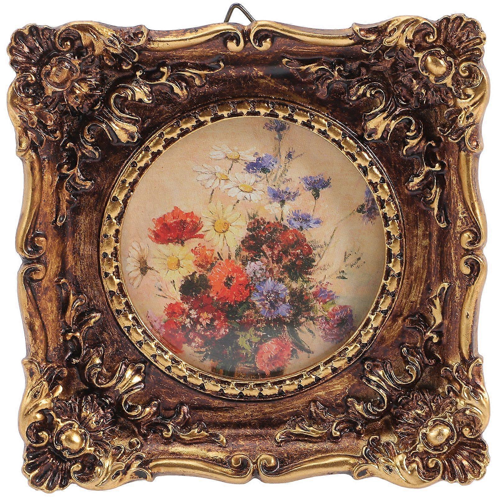 Desktop Photo Holder Wall Picture Frame Retro Style Picture Frame Decorative Photo Holder