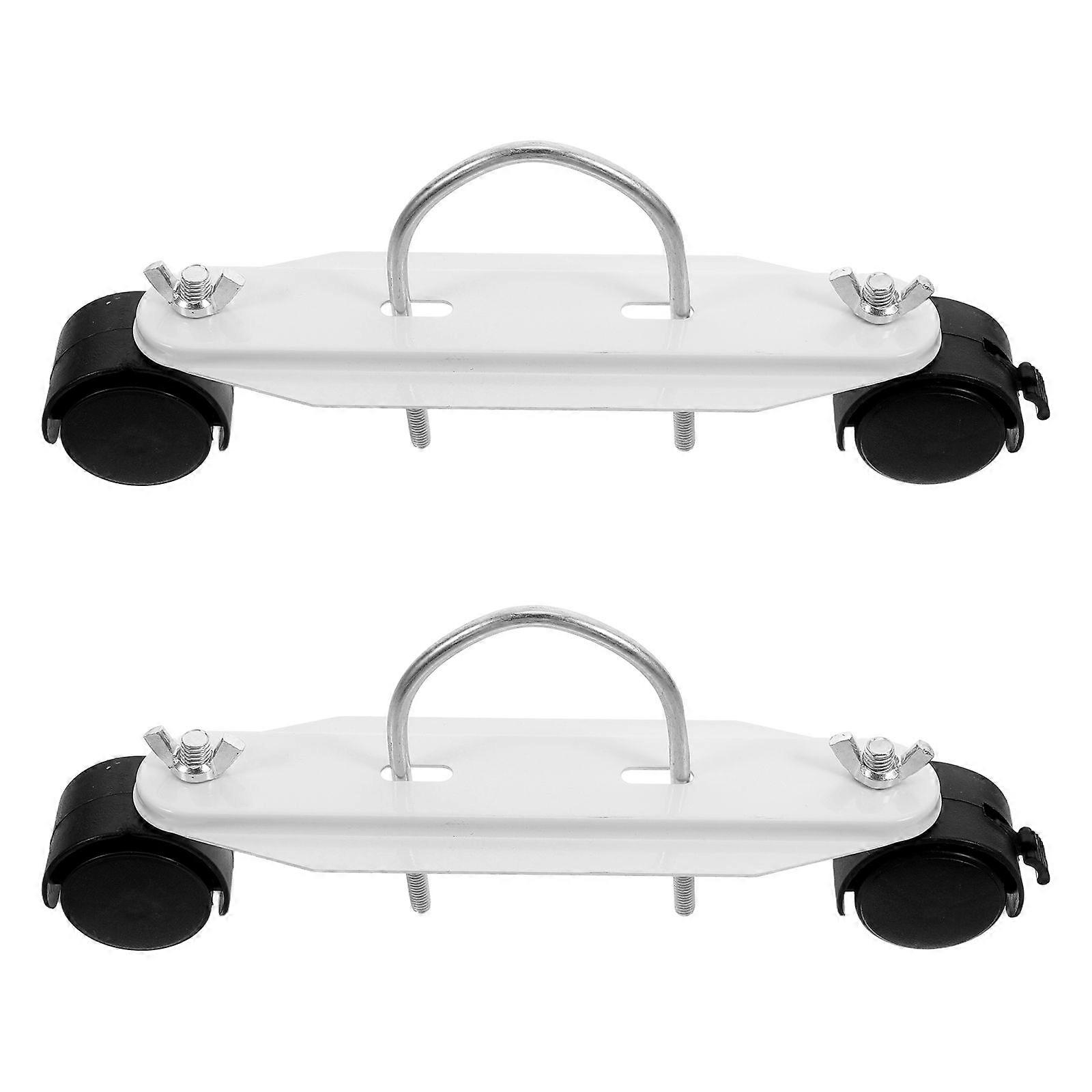 1 Pair Caster Wheels For Electric Radiators Sturdy Mobile Heater Support Bracket Oil Heater Caster With Sturdy Frame Portable Heater Wheel Base