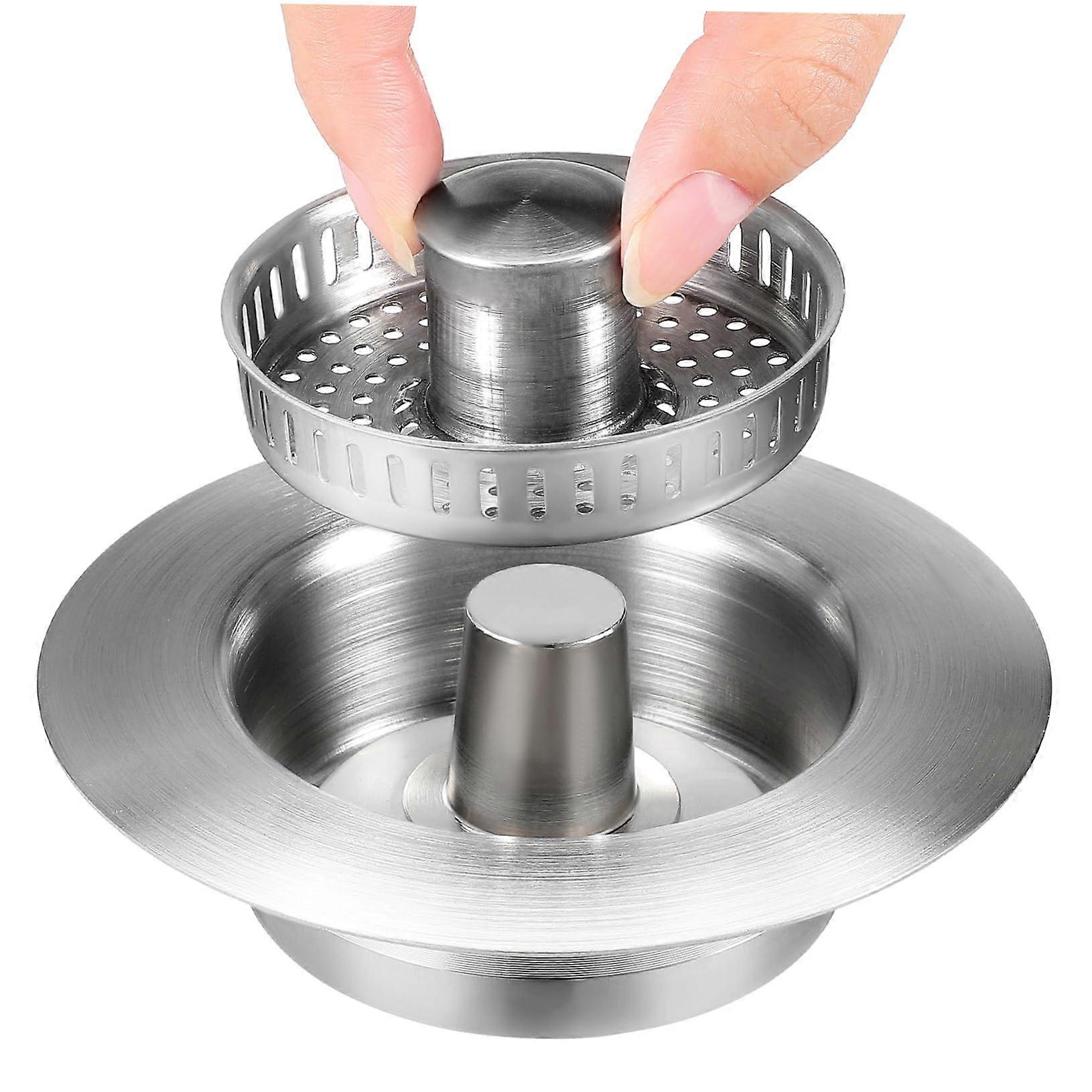 Kitchen Sink Drain Stopper Universal Fit Strainer Basket For Drain Plug Replacement Easy Install