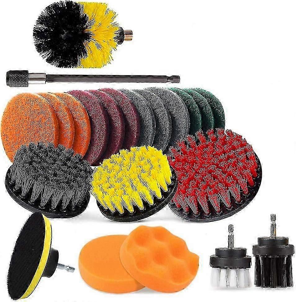 22 Pcs Iave Drill Brush Attachment Drill Brushes Attachment Scrubber Cleaning